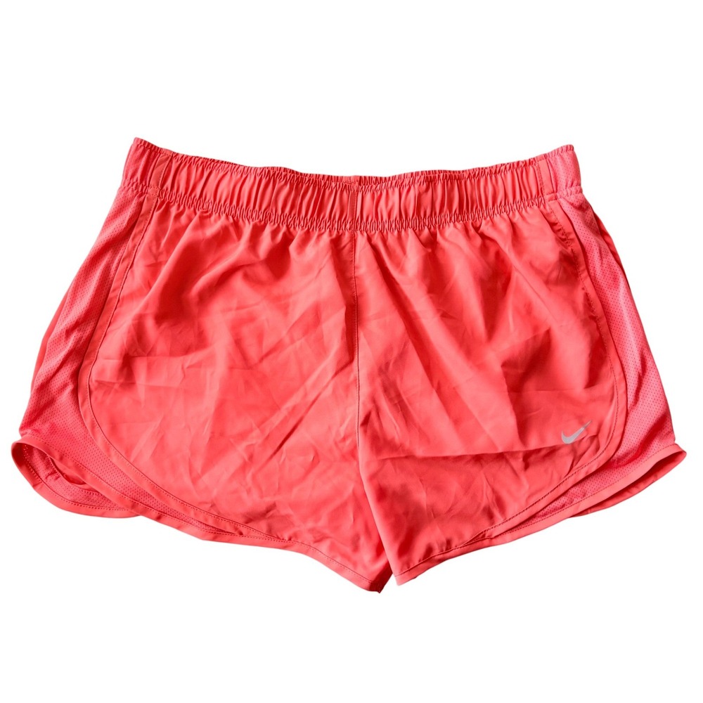 Nike Shorts Womens Size Large Coral Dri-FIT Running Tempo Mesh Trim Athletic NWT